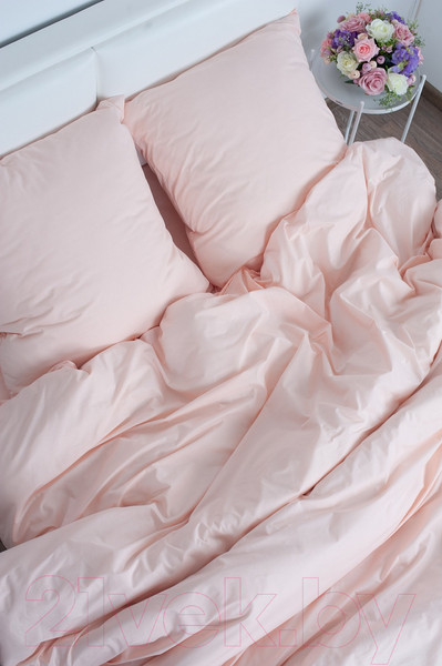 Изображение товара Комплект постельного белья Milanika Персик Евро (поплин г/к)