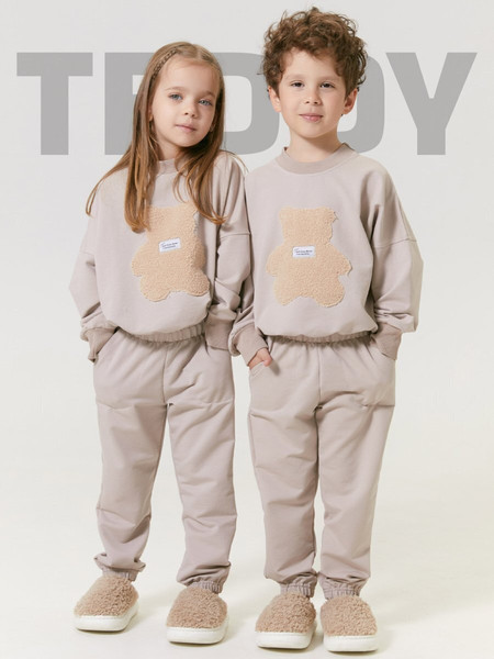 Изображение товара Костюм для малышей Amarobaby Teddy / AB-OD24-T11/03-104 (бежевый, р.104)