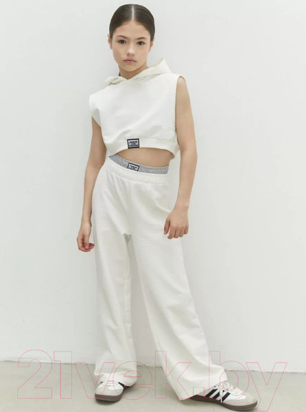 Изображение товара Штаны детские Amarobaby Twice / AB-OD24-T6/00-134 (белый, р.134)