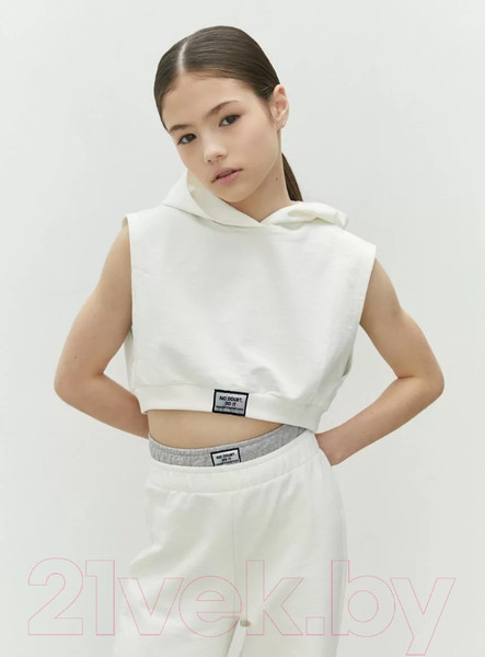 Изображение товара Штаны детские Amarobaby Twice / AB-OD24-T6/00-134 (белый, р.134)