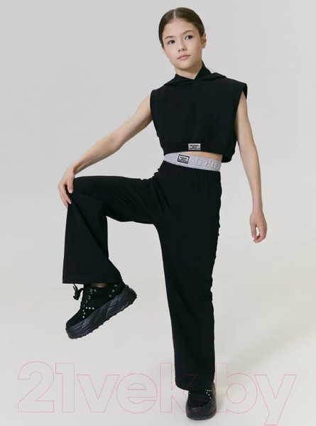 Изображение товара Штаны детские Amarobaby Twice / AB-OD24-T6/09-134 (черный, р.134)