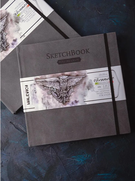 Изображение товара Скетчбук Малевичъ Veroneze / 401548 (20л, серый)