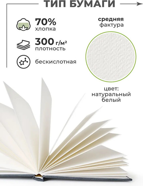 Изображение товара Скетчбук Малевичъ Veroneze / 401549 (20л, серый)