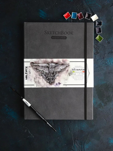 Изображение товара Скетчбук Малевичъ Veroneze / 401549 (20л, серый)