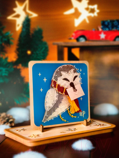 Изображение товара Набор для творчества «изонить» Woody Цвик-арт. Белая сова / 07746