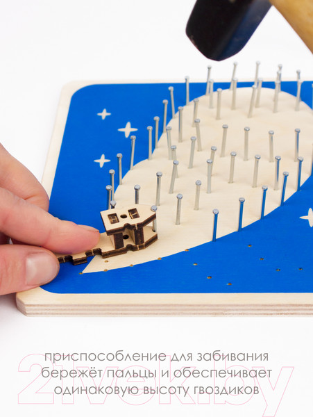 Изображение товара Набор для творчества «изонить» Woody Цвик-арт. Белая сова / 07746