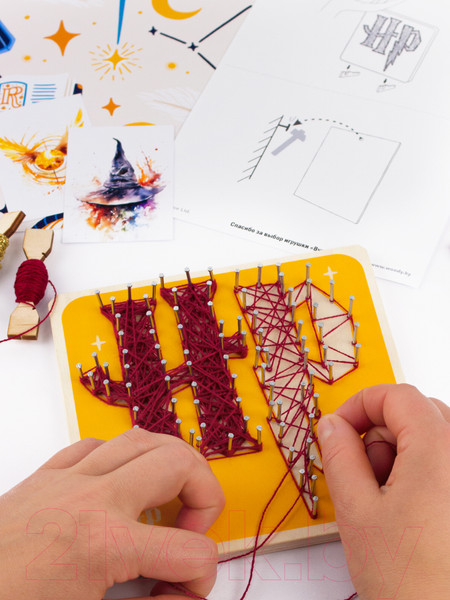 Изображение товара Набор для творчества «изонить» Woody Цвик-арт. Магические буквы / 07715