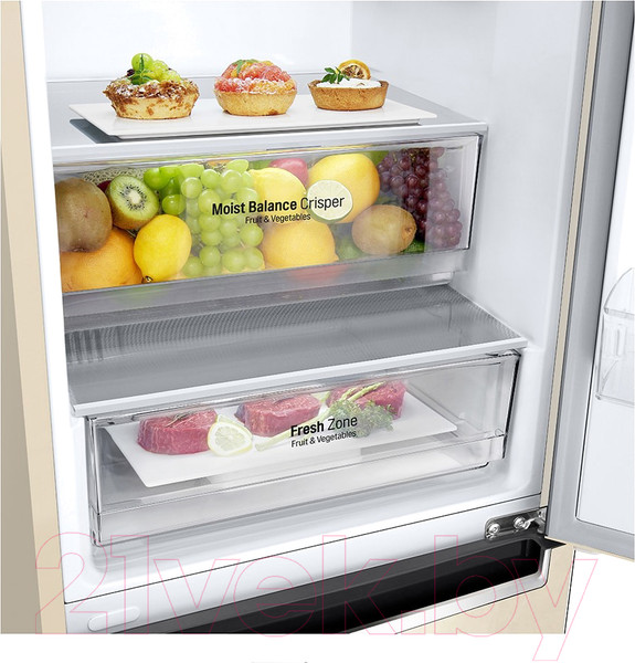Изображение товара Холодильник с морозильником LG GC-B509MEWM