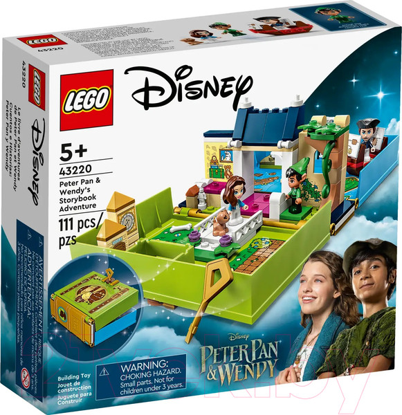 Изображение товара Конструктор Lego Disney Книга приключений Питера Пена и Венди / 43220