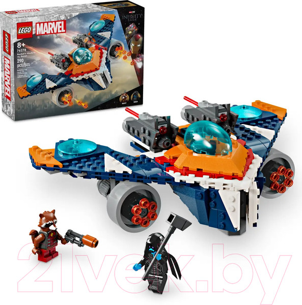 Изображение товара Конструктор Lego Marvel Боевая птица Ракеты против Ронана / 76278