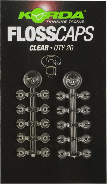 Изображение товара Набор стопоров для бойлов Korda Floss Caps Clear / KFLC1