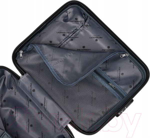 Изображение товара Чемодан на колесах Peterson PTN 5806-W-XS (серый)