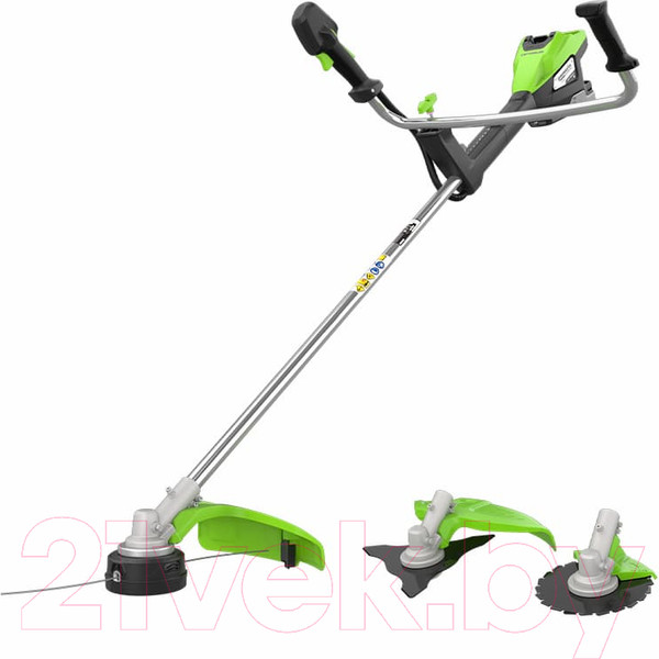 Изображение товара Триммер аккумуляторный Greenworks TB201H / 2112407 (без АКБ и ЗУ)