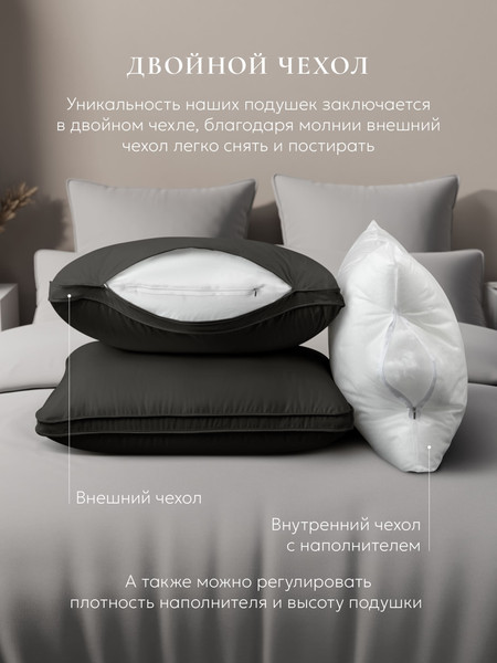 Изображение товара Подушка для сна Espera Comfort Champagne 3D ЕС-5803 (40x60)
