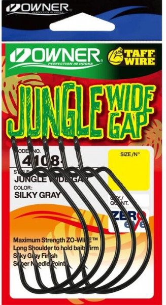 Изображение товара Набор крючков рыболовных Owner Jungle Wide Gap teflon №7/0 / 4108-176 (3шт)