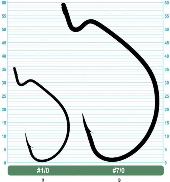 Изображение товара Набор крючков рыболовных Owner Wide Gap Plus BC №1/0 / 5139-111 (6шт)