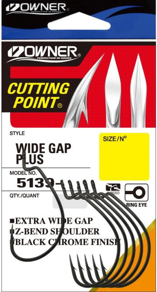 Изображение товара Набор крючков рыболовных Owner Wide Gap Plus BC №1/0 / 5139-111 (6шт)