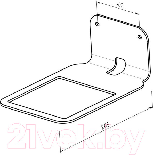 Изображение товара Кронштейн под аппаратуру Rexant Для Яндекс Станции 38-0623