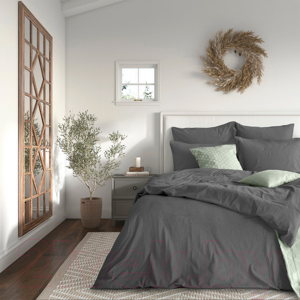 Изображение товара Простыня Verossa На резинке 160x200x30 / 780692 (сатин/Graphite)