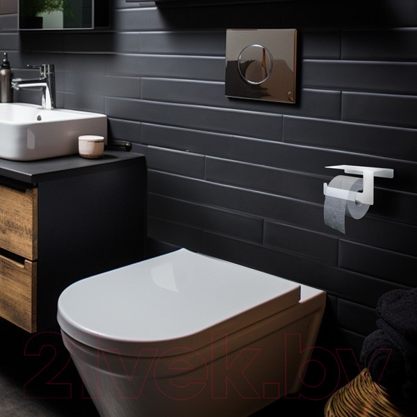 Изображение товара Держатель для туалетной бумаги Rexant 38-0636 (белый)