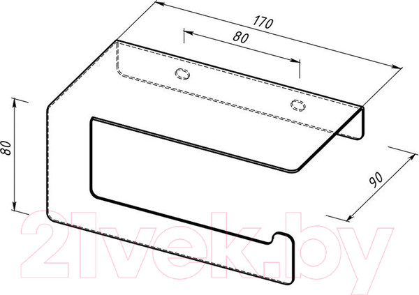 Изображение товара Держатель для туалетной бумаги Rexant 38-0635 (черный)