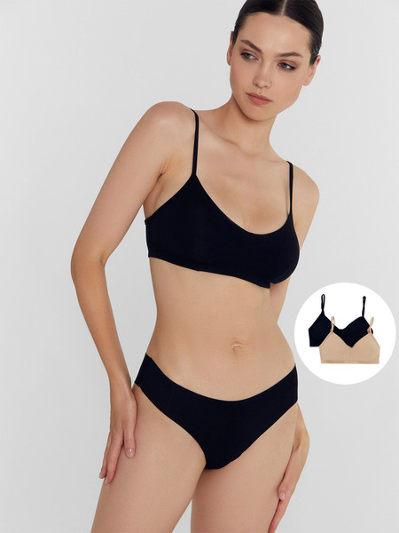 Изображение товара Комплект бюстгальтеров Mark Formelle 512388-2 (р.164/170-84, черный)