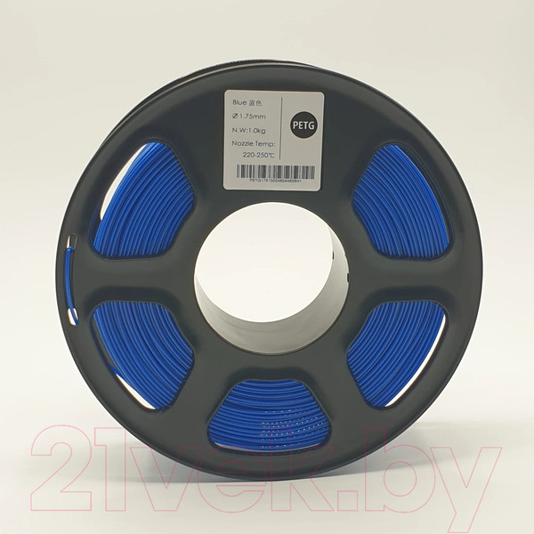 Изображение товара Пластик для 3D-печати Mitek PETG (1.75мм, 1кг, синий)