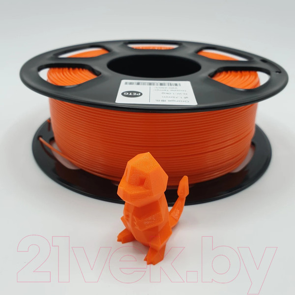 Изображение товара Пластик для 3D-печати Mitek PETG (1.75мм, 1кг, оранжевый)