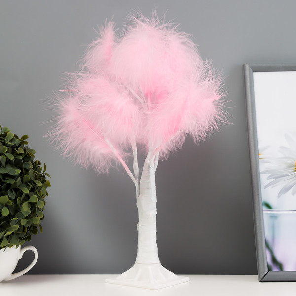 Изображение товара Ночник Risalux Перья / 10225743 (розовый)