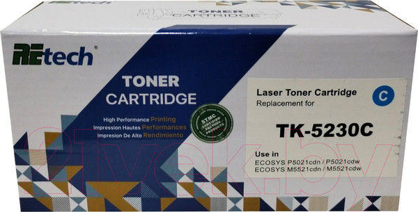 Изображение товара Тонер-картридж Retech TK-5230C