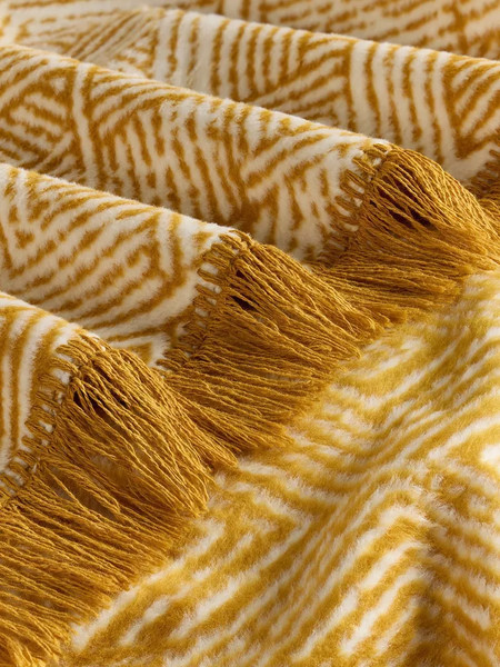 Изображение товара Плед Arya Graphic Хлопок (200x220, оранжевый)