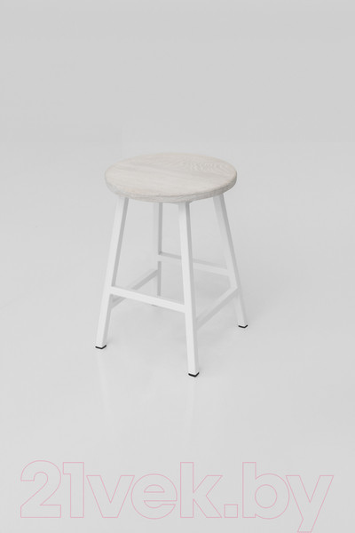 Изображение товара Набор табуретов Stal-Massiv SMH-245 (2шт, дуб беленый/белый)