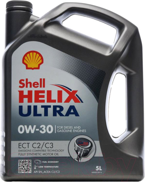 Изображение товара Моторное масло Shell Helix Ultra ECT C2/C3 0W30 (5л)