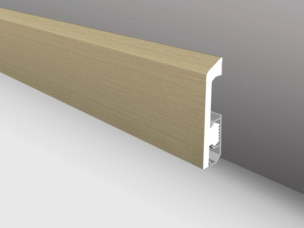 Изображение товара Плинтус КТМ-2000 Дюрополимер ПВБ80-018В (2м, дуб натуральный)