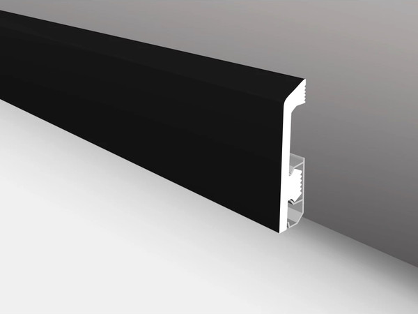 Изображение товара Плинтус КТМ-2000 Дюрополимер ПВБ80-311В (2м, черный софт)