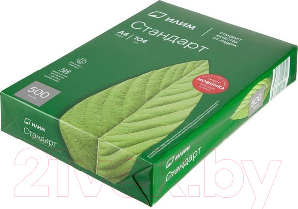 Изображение товара Бумага ИЛИМ Стандарт А4 80г/м2 (500л)
