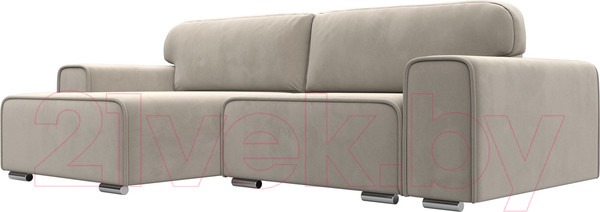 Изображение товара Диван угловой Лига Диванов Лига-029 левый / 121917L (микровельвет бежевый)