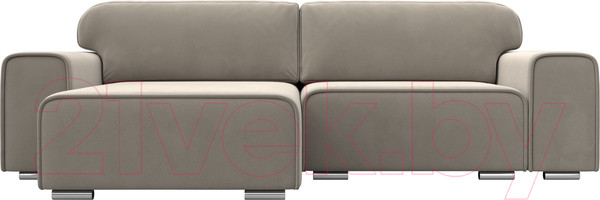 Изображение товара Диван угловой Лига Диванов Лига-029 левый / 121917L (микровельвет бежевый)