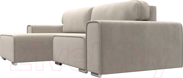 Изображение товара Диван угловой Лига Диванов Лига-029 левый / 121917L (микровельвет бежевый)