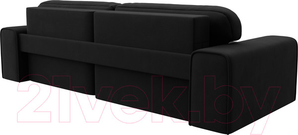 Изображение товара Диван угловой Лига Диванов Лига-029 левый / 121918L (микровельвет черный)