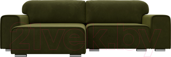 Изображение товара Диван угловой Лига Диванов Лига-029 левый / 121920L (микровельвет зеленый)