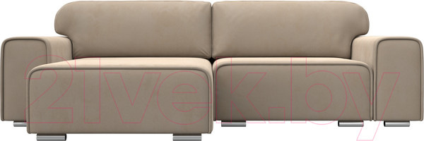 Изображение товара Диван угловой Лига Диванов Лига-029 левый / 121924L (велюр бежевый)