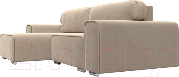 Изображение товара Диван угловой Лига Диванов Лига-029 левый / 121924L (велюр бежевый)