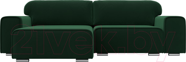Изображение товара Диван угловой Лига Диванов Лига-029 левый / 121926L (велюр зеленый)