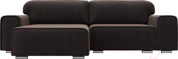 Изображение товара Диван угловой Лига Диванов Лига-029 левый / 121927L (велюр коричневый)
