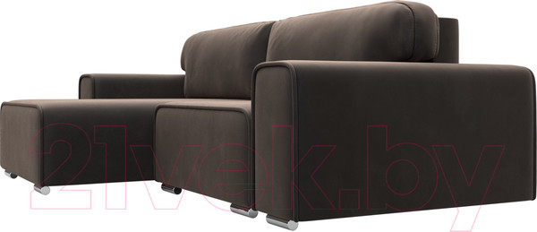 Изображение товара Диван угловой Лига Диванов Лига-029 левый / 121927L (велюр коричневый)