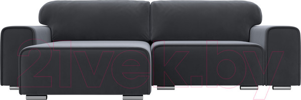 Изображение товара Диван угловой Лига Диванов Лига-029 левый / 121928L (велюр серый)