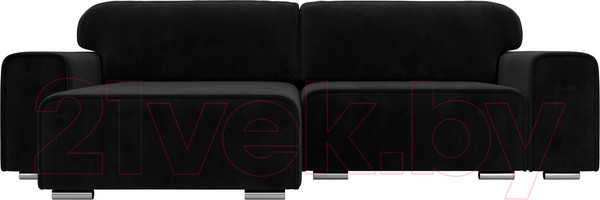 Изображение товара Диван угловой Лига Диванов Лига-029 левый / 121929L (велюр черный)
