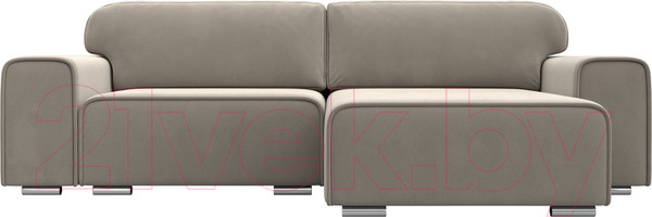 Изображение товара Диван угловой Лига Диванов Лига-029 правый / 121917 (микровельвет бежевый)