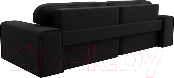 Изображение товара Диван угловой Лига Диванов Лига-029 правый / 121918 (микровельвет черный)